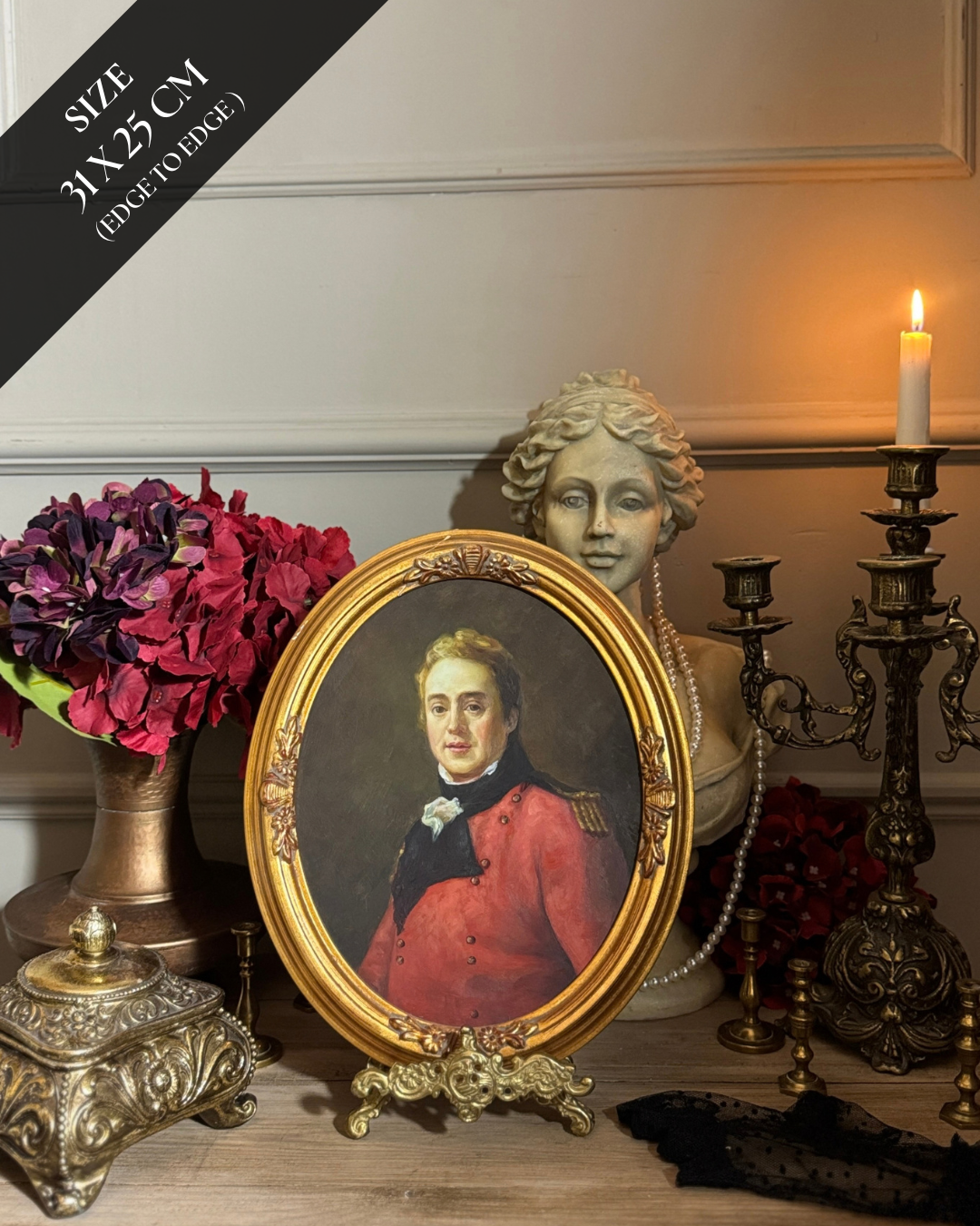 Vintage Oil Painting Portrait Collection in Gold Gilt Frames – Pick Your Favourite