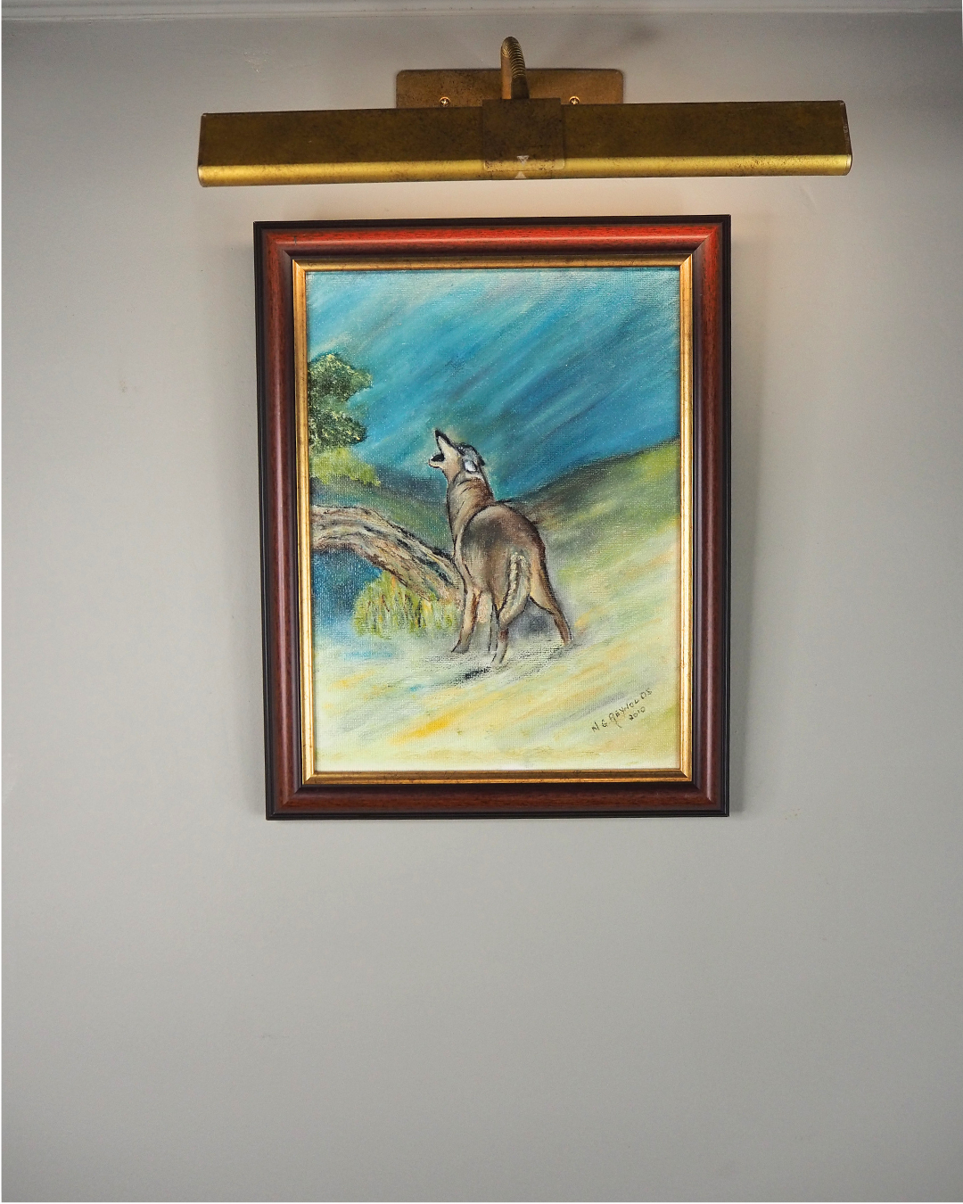 Howl of the Wild - Original Oil painting by N.G. Reynolds