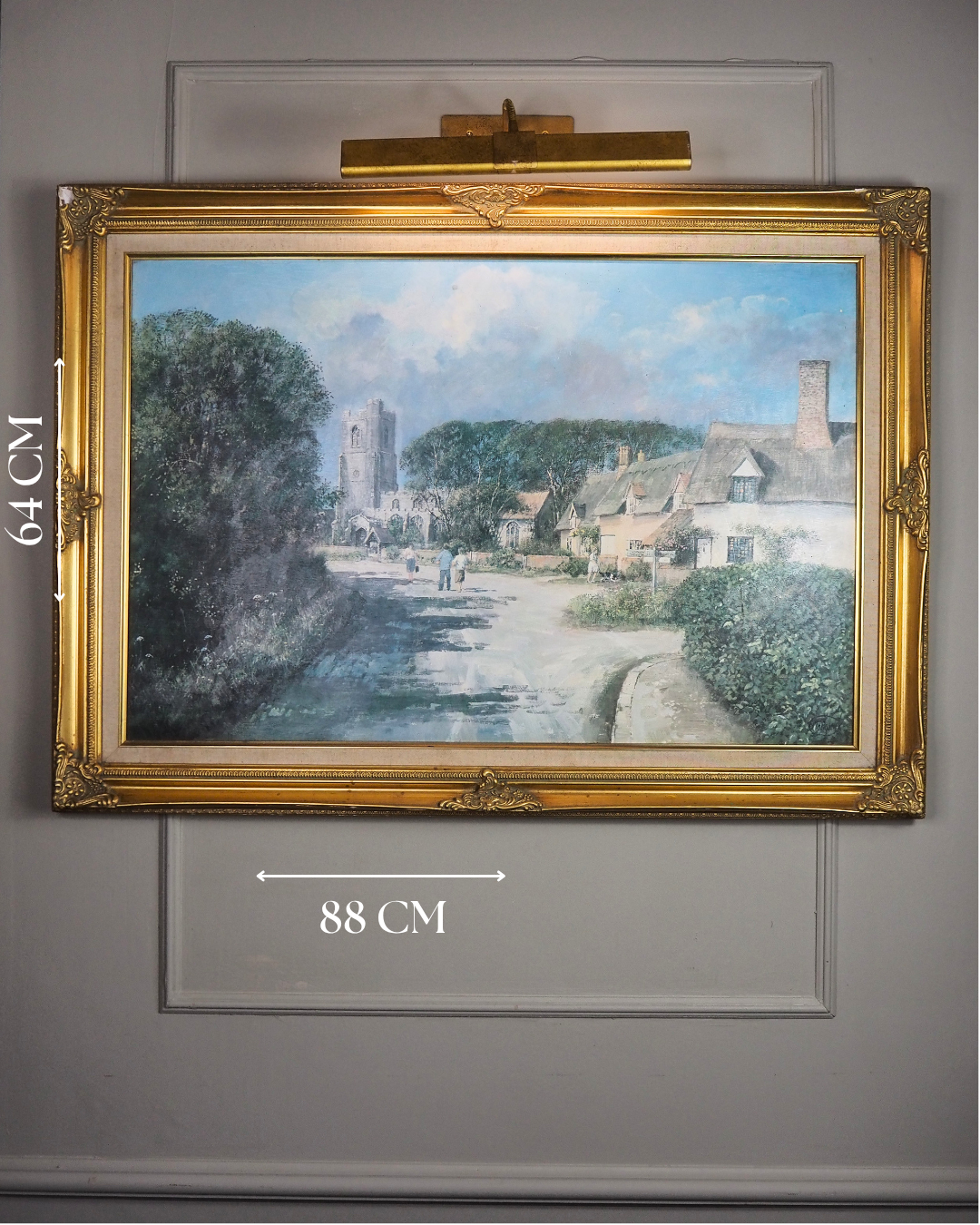 Vintage Framed Textured Art Print – Summer’s Day by Clive Madgwick