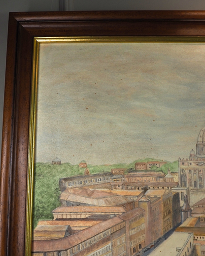Large Oil Painting by N.G. Reynolds- UK Artist - Rome ( 85 x 60 cm )