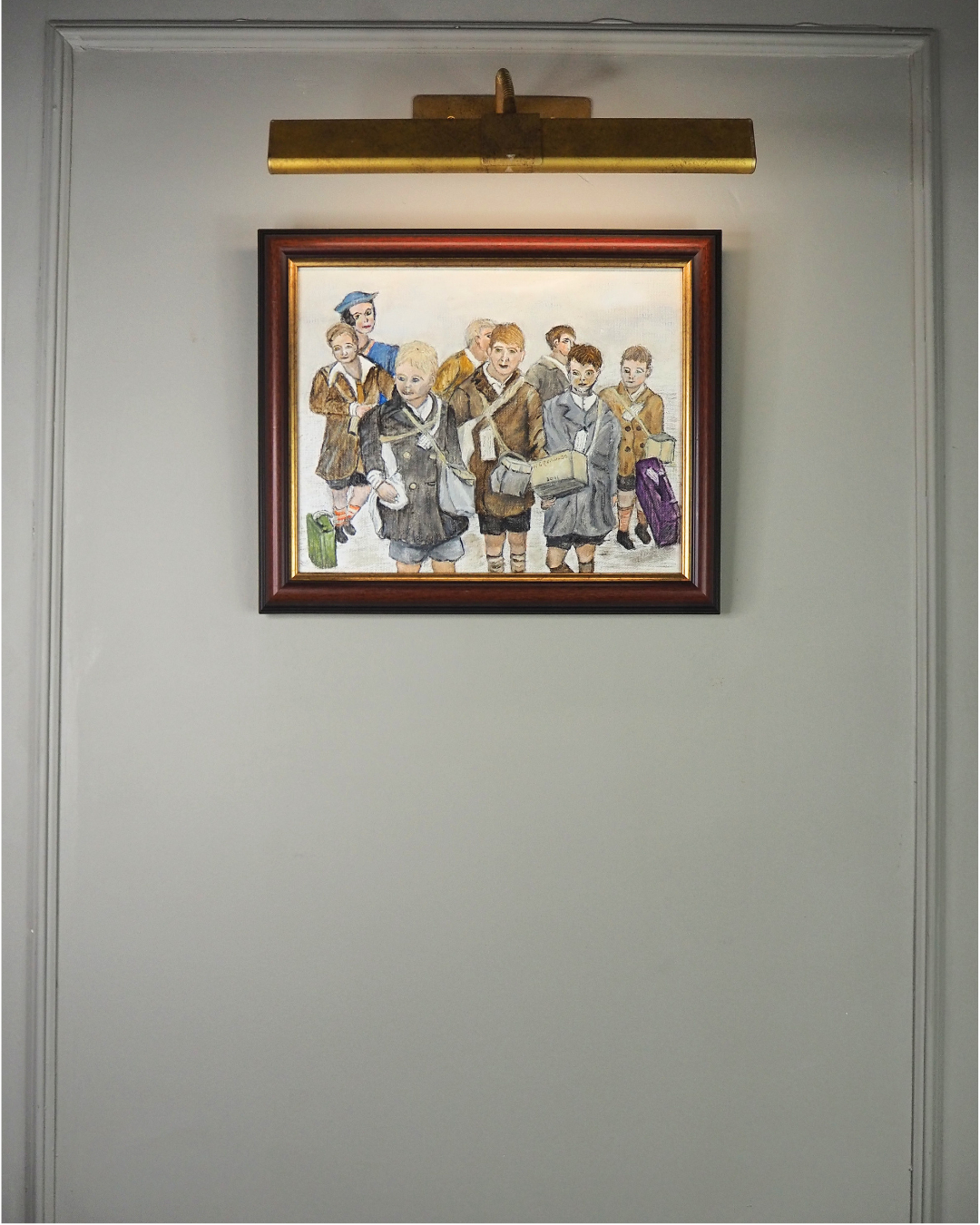Childhood in Russia - Original Oil painting by N.G. Reynolds