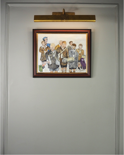 Childhood in Russia - Original Oil painting by N.G. Reynolds