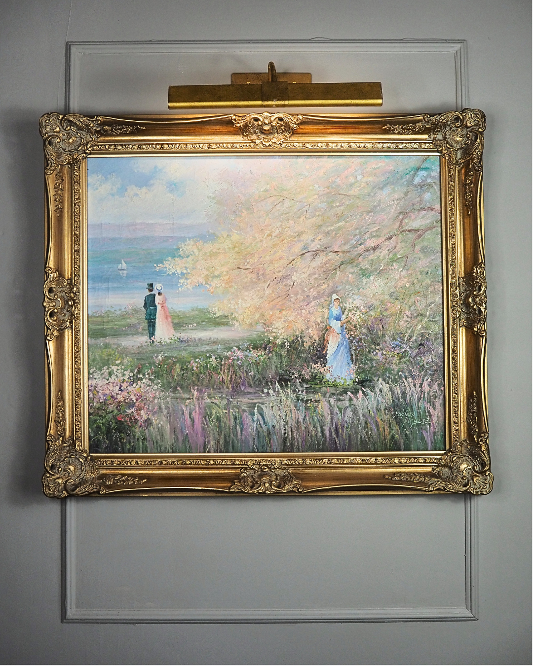 Howard Kimble (American, 1907–1973) – Original Romantic Oil Painting