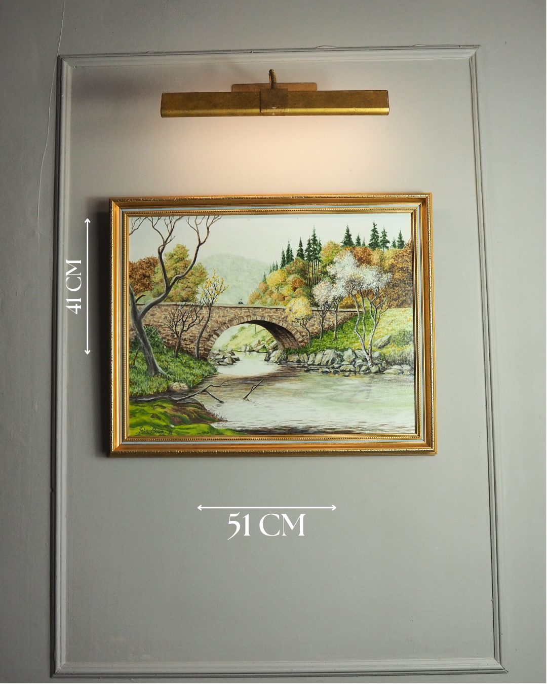 Vintage Landscape Oil Painting by John Price - 1998