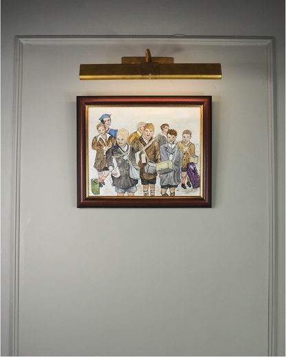 Childhood in Russia - Original Oil painting by N.G. Reynolds