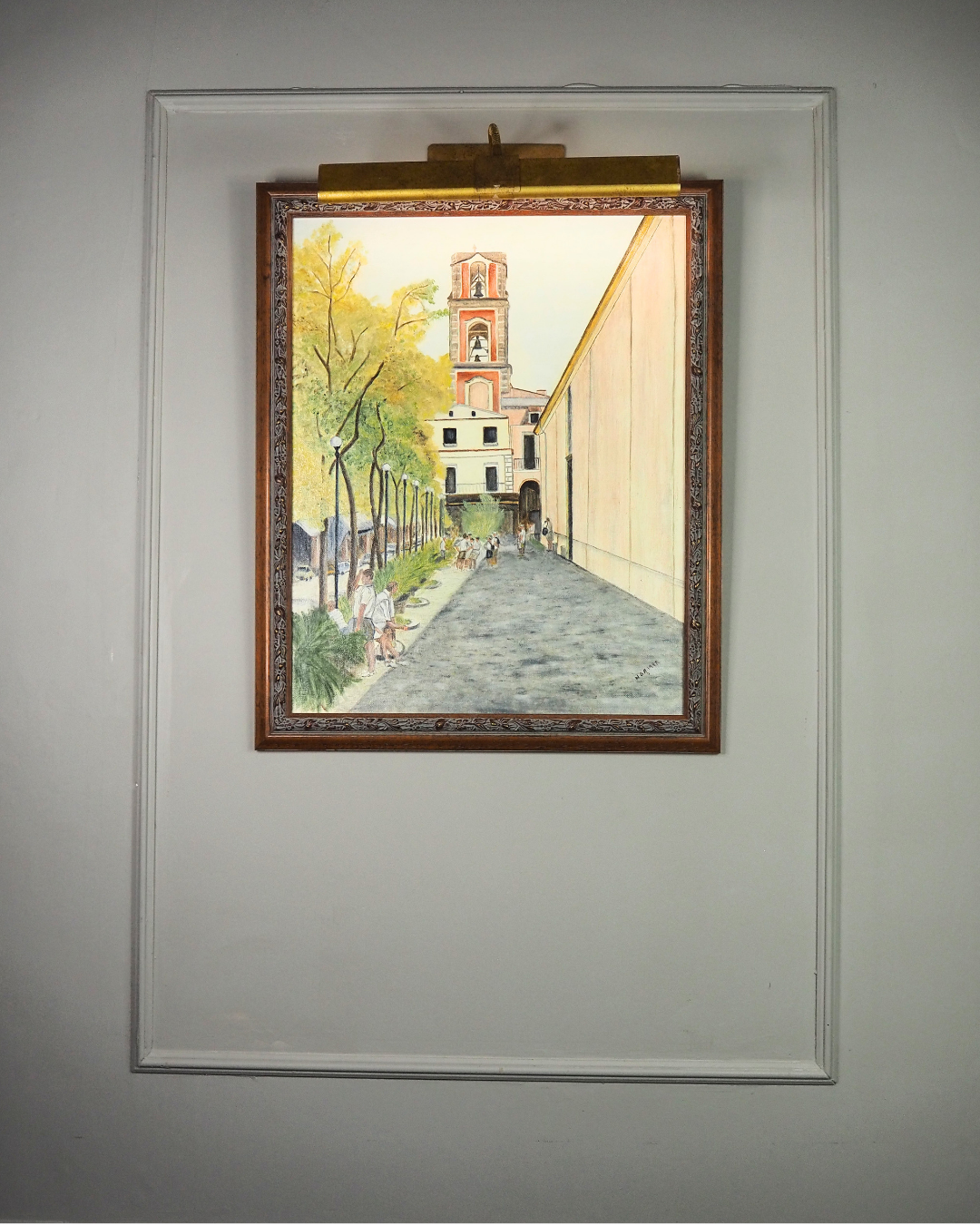 The Heartbeat of the Avenue - Original Oil Painting by N.G. Reynolds