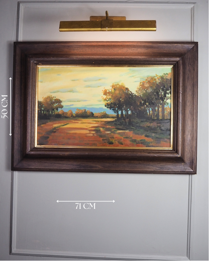 Beneath the Autumn Sunset -Original Nichol Wheatley Landscape Oil Painting