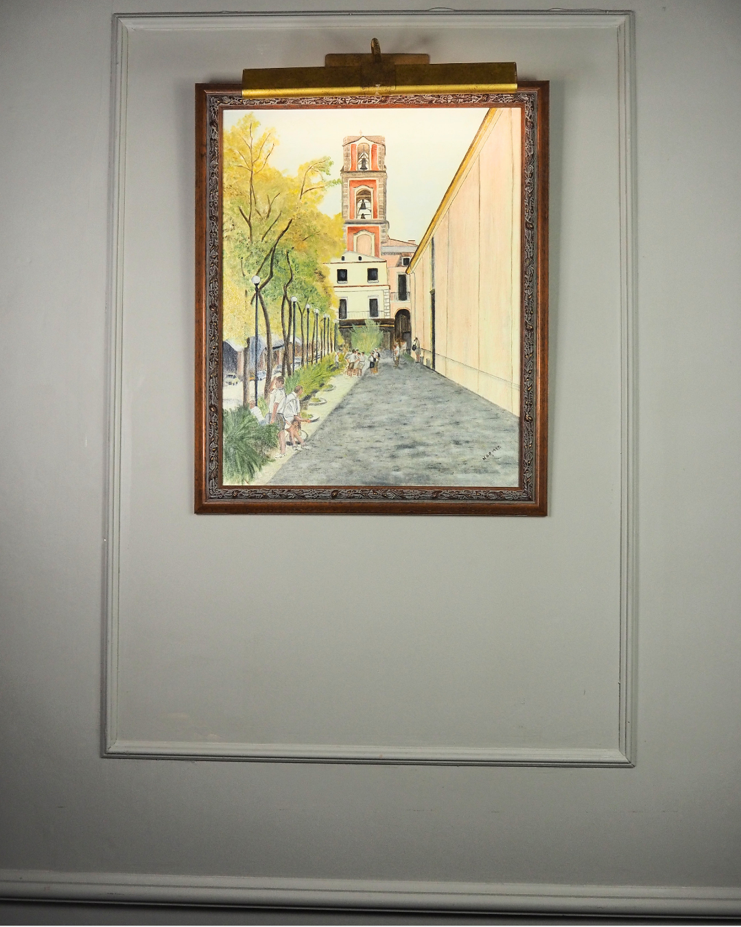 The Heartbeat of the Avenue - Original Oil Painting by N.G. Reynolds