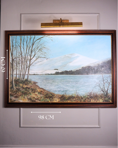 Majestic Reflections – Vintage Large Signed Oil Painting