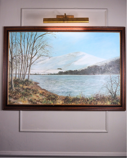 Majestic Reflections – Vintage Large Signed Oil Painting