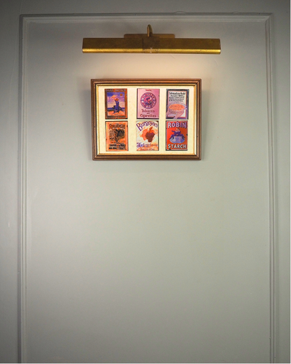 Enamel Echoes – Unique Antique Steel Advertising Signs on Wooden Frame