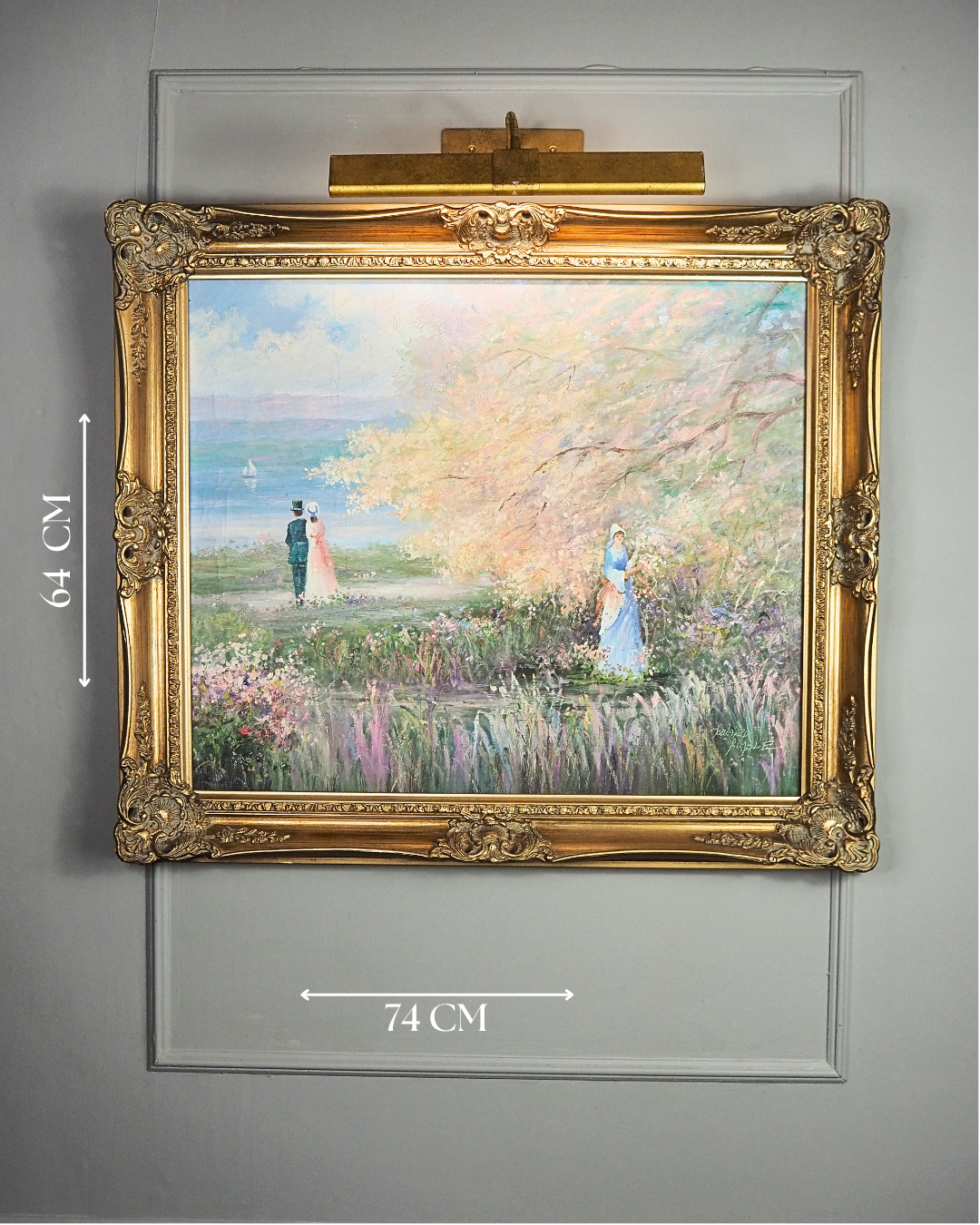 Howard Kimble (American, 1907–1973) – Original Romantic Oil Painting