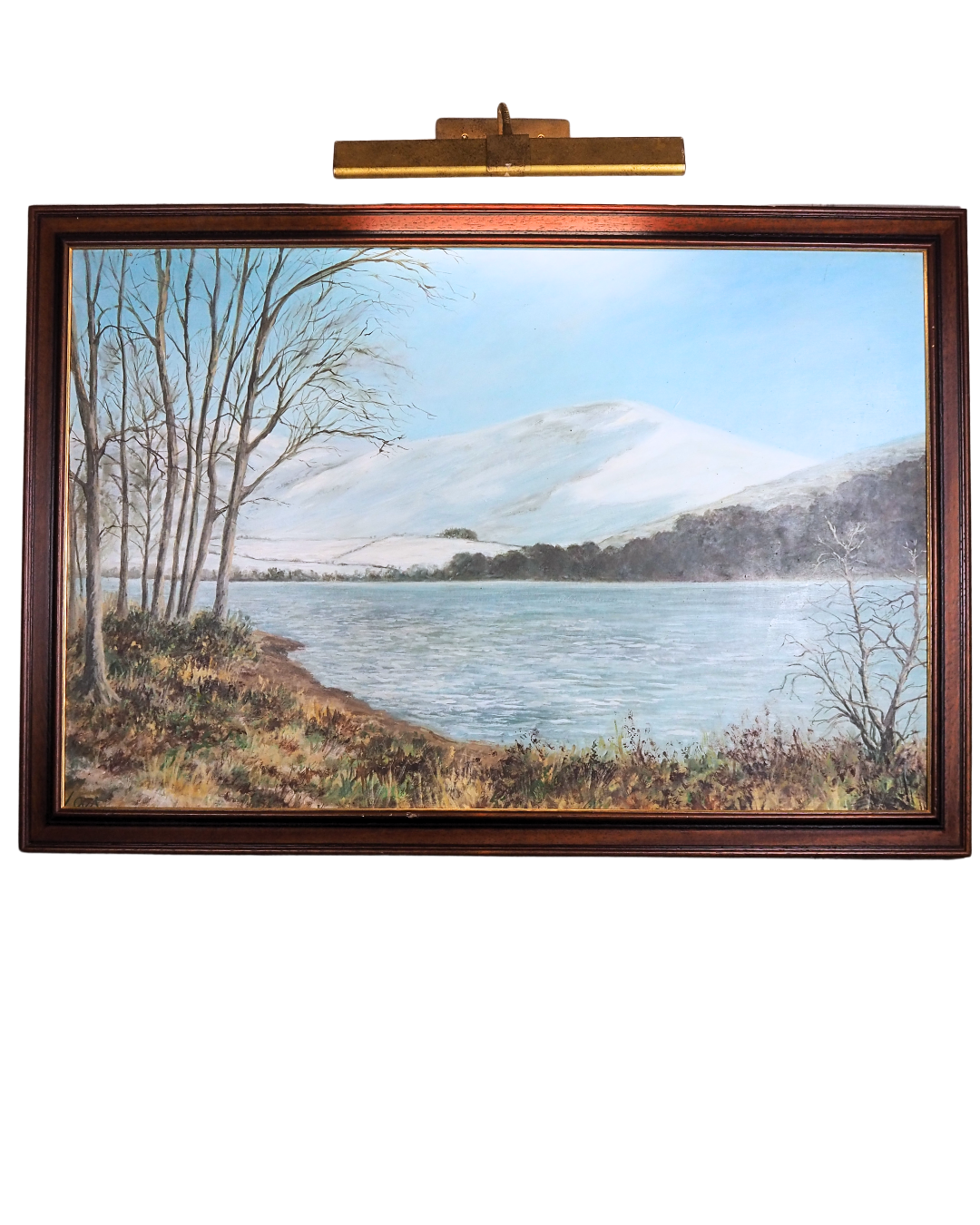 Majestic Reflections – Vintage Large Signed Oil Painting
