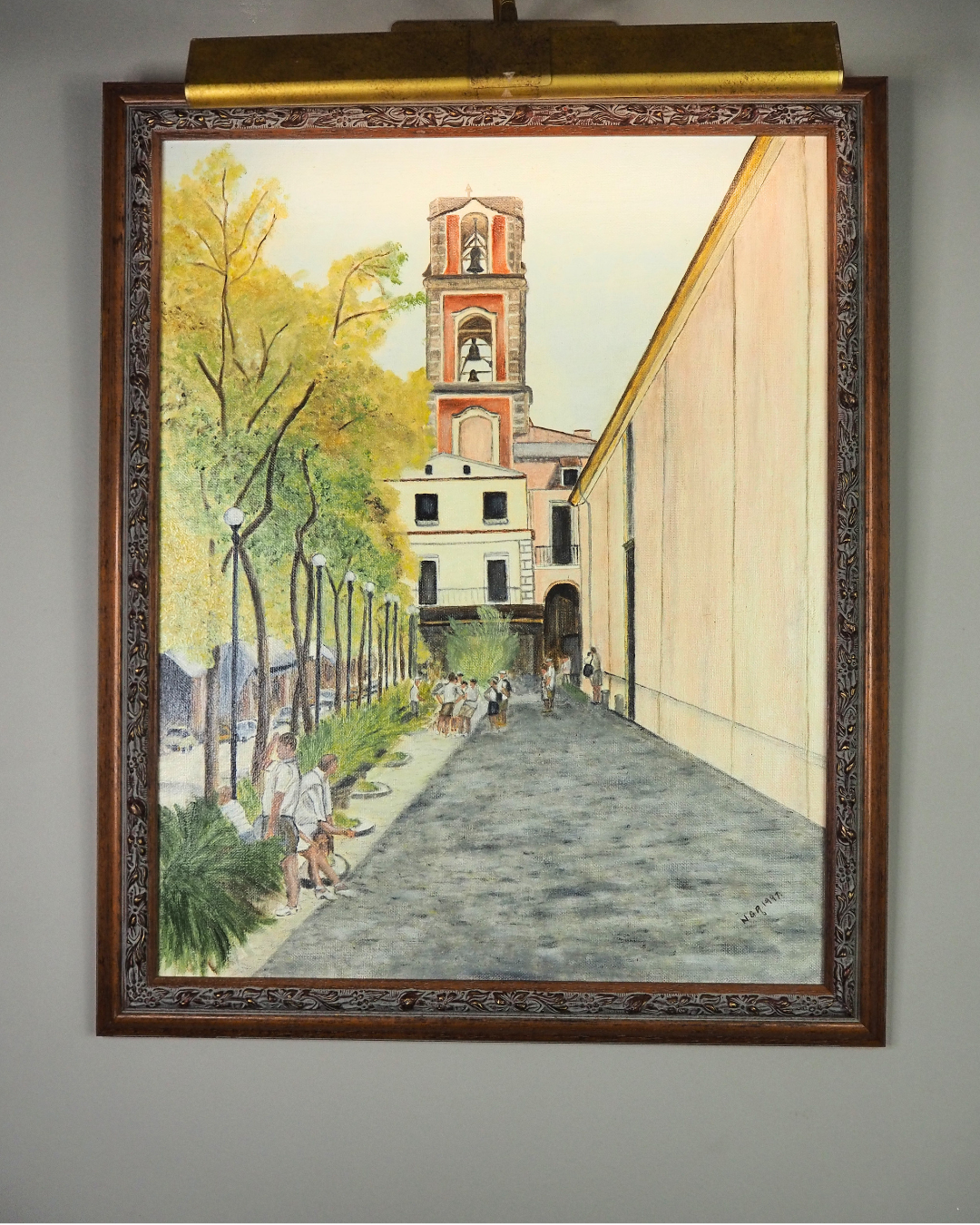 The Heartbeat of the Avenue - Original Oil Painting by N.G. Reynolds