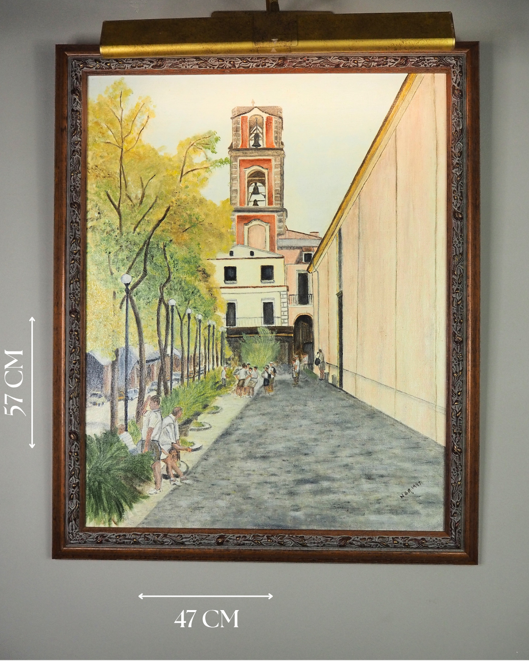 The Heartbeat of the Avenue - Original Oil Painting by N.G. Reynolds