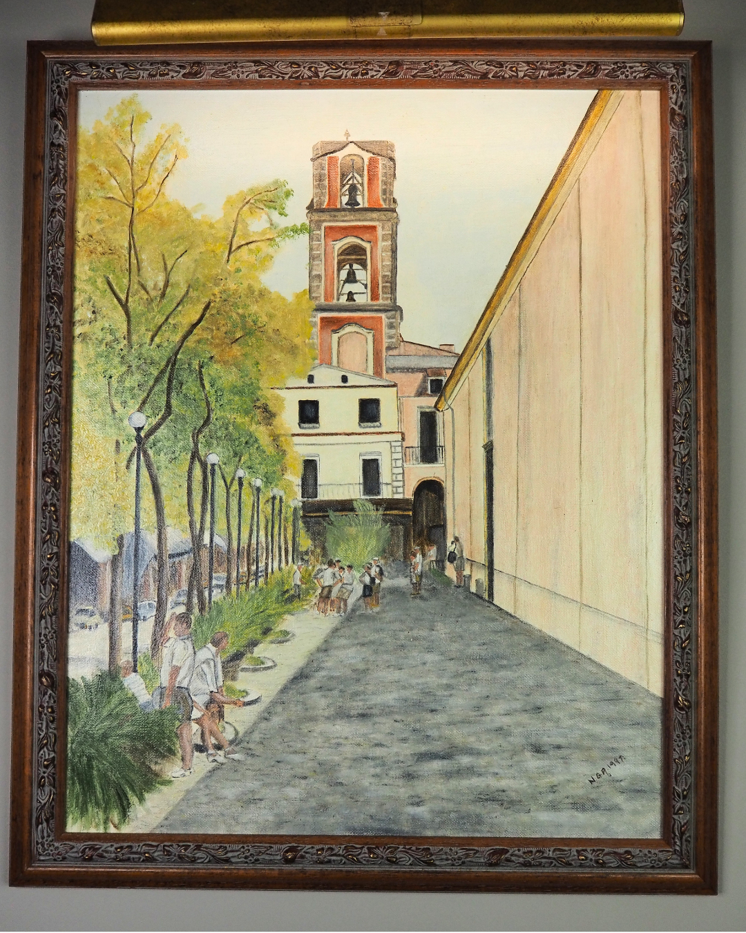 The Heartbeat of the Avenue - Original Oil Painting by N.G. Reynolds