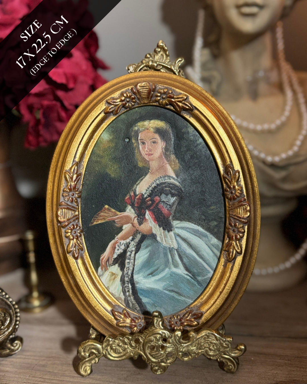 Vintage Oil Painting Portrait Collection in Gold Gilt Frames – Pick Your Favourite