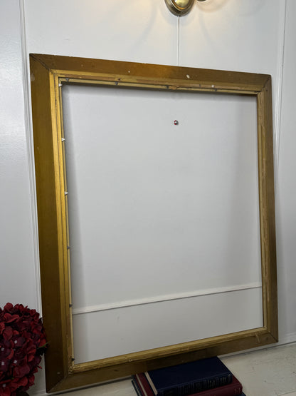 Extra Thick Antique Gold Frame – Large Rome Ornate Frame