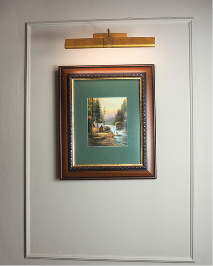 Thomas Kinkade –  Evening in the forest '95 Framed Print