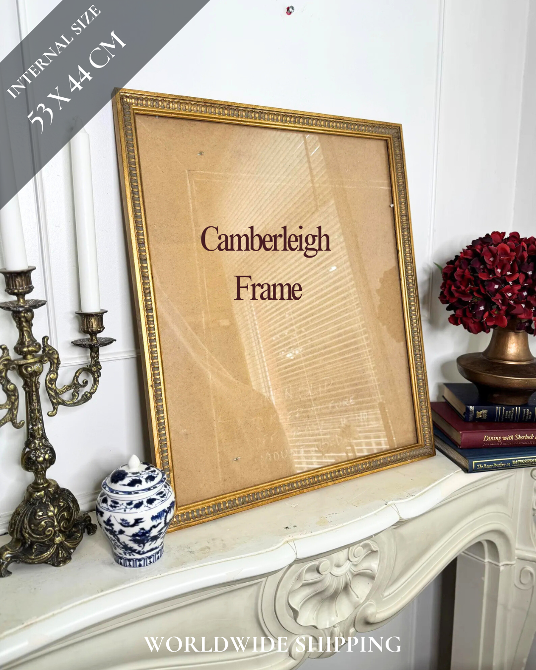 Antique Unique Edge Gold & Grey Themed Camberleigh Frame