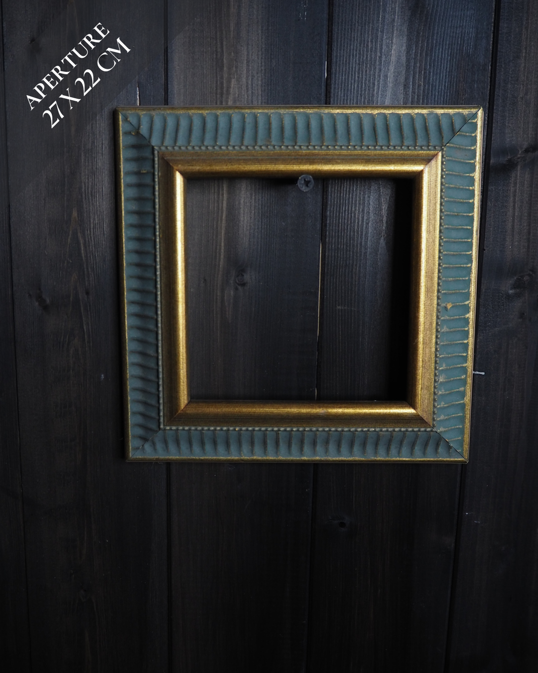 The Accent - Ridged Edge Vintage Frame Collection– Blue & Gold, Pink 60s–70s Style