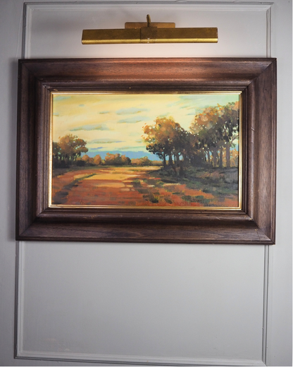 Beneath the Autumn Sunset -Original Nichol Wheatley Landscape Oil Painting