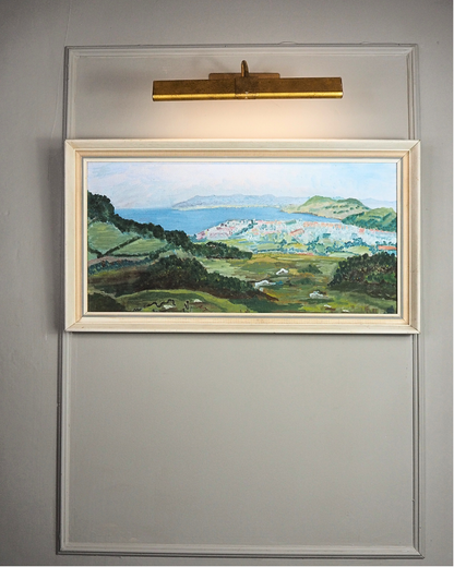 Vintage Original Oil Painting Impressionist - Colwyn bay by d.s Ankers