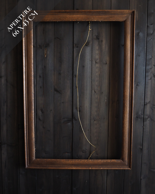 The Velora-  Walnut Edge Large Frame Rustic Frame
