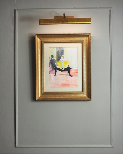 Watercolour Painting  of "The Seated Clowness" by Henri de Toulouse-Lautrec