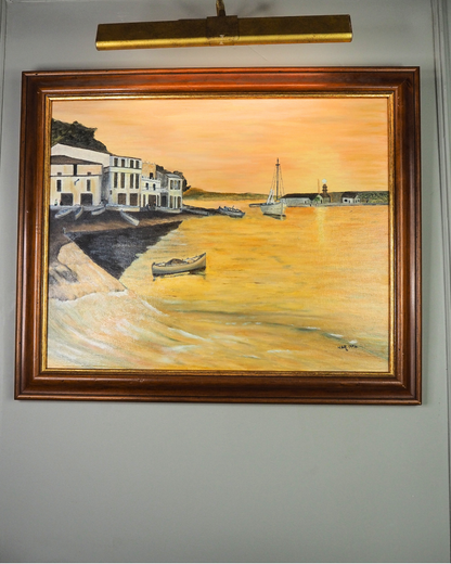 Golden Shorelines – Original Oil Painting by N.G. Reynolds
