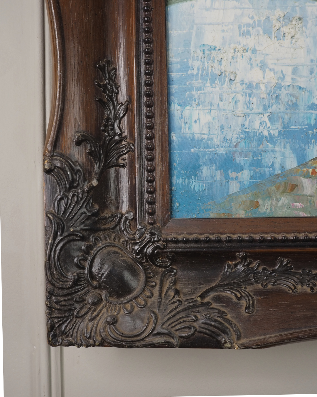 Large French Impressionist Knife Oil Painting by René Thomsen