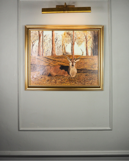 The Silent Stag  - Original Oil Painting by N.G. Reynolds