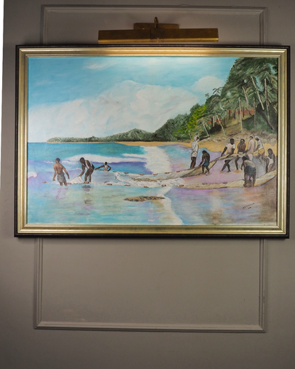 Large Oil Painting by N.G. Reynolds- UK Artist - Thailand Part 4 ( 83 x 58 cm )