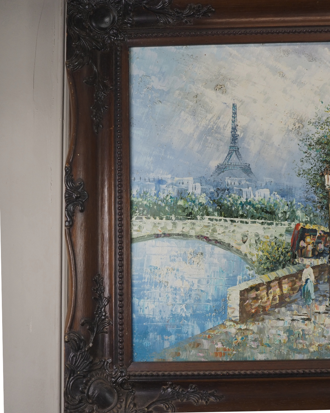 Large French Impressionist Knife Oil Painting by René Thomsen