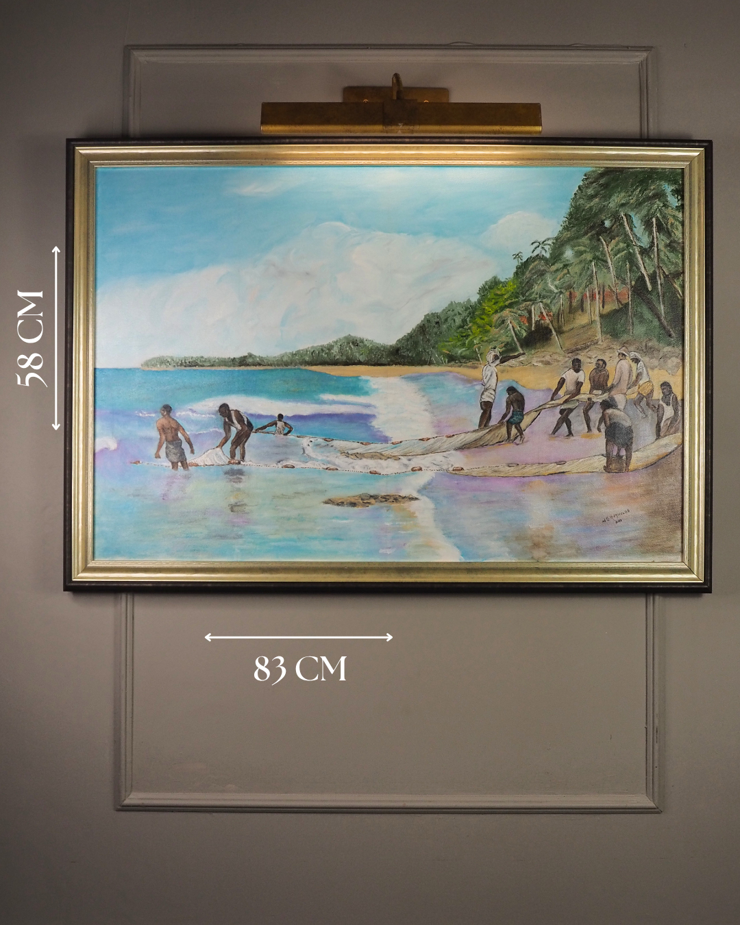 Large Oil Painting by N.G. Reynolds- UK Artist - Thailand Part 4 ( 83 x 58 cm )