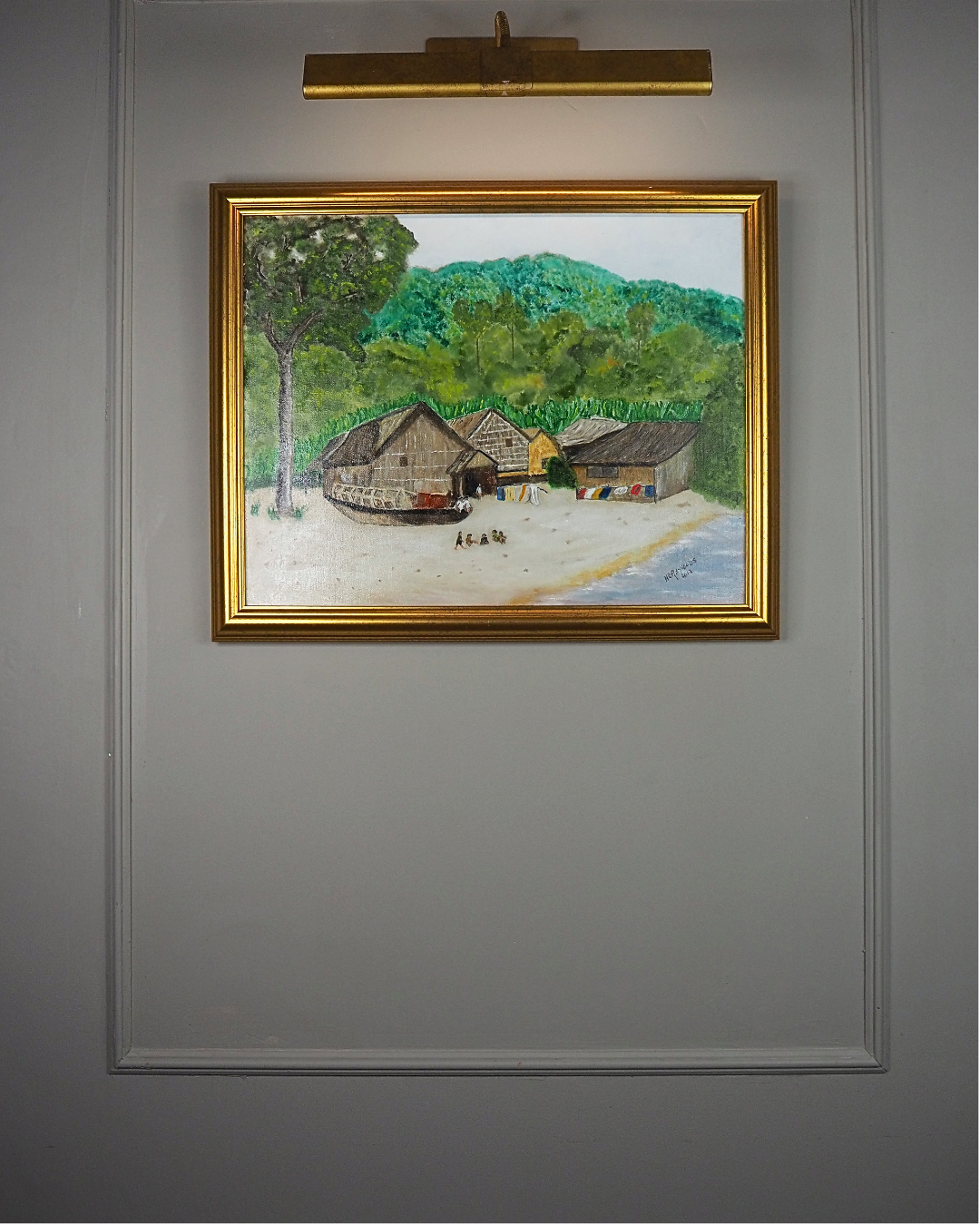 Days in Thailand - Original Oil Painting by N.G. Reynolds