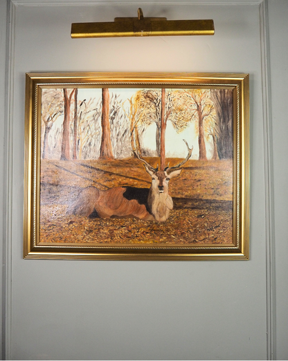The Silent Stag  - Original Oil Painting by N.G. Reynolds