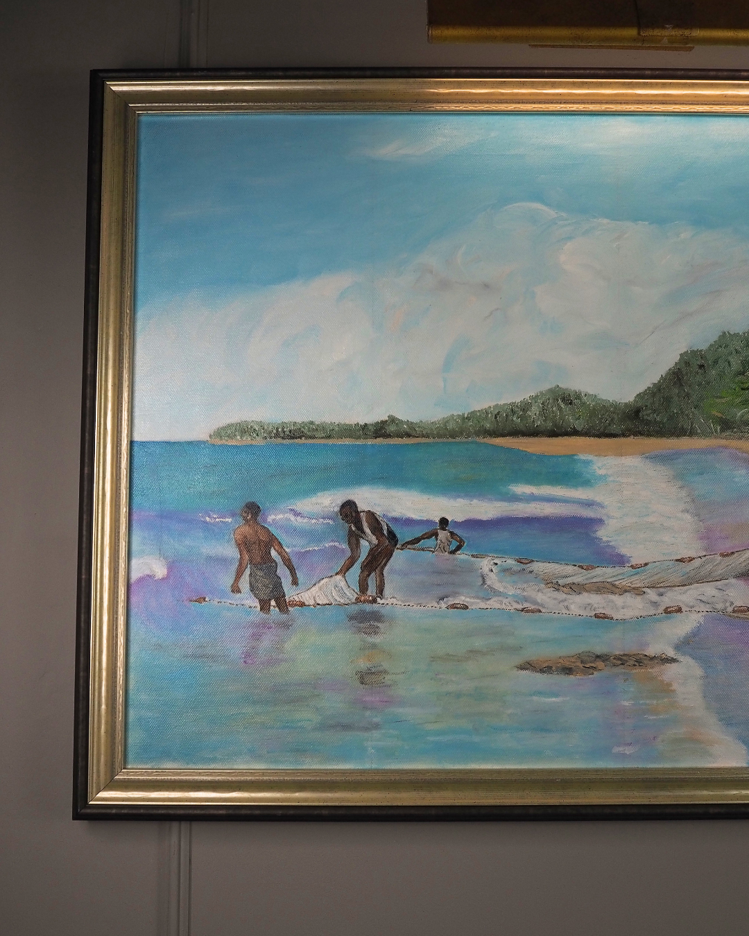 Large Oil Painting by N.G. Reynolds- UK Artist - Thailand Part 4 ( 83 x 58 cm )