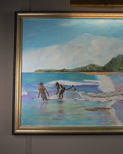 Large Oil Painting by N.G. Reynolds- UK Artist - Thailand Part 4 ( 83 x 58 cm )