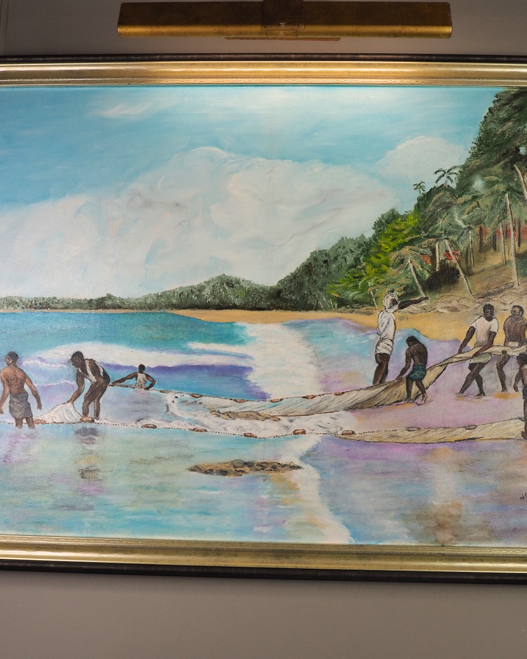 Large Oil Painting by N.G. Reynolds- UK Artist - Thailand Part 4 ( 83 x 58 cm )