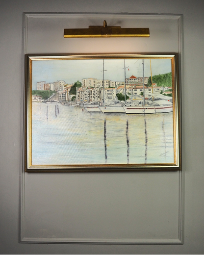 The Port of Menorca - Original Oil Painting by N.G. Reynolds
