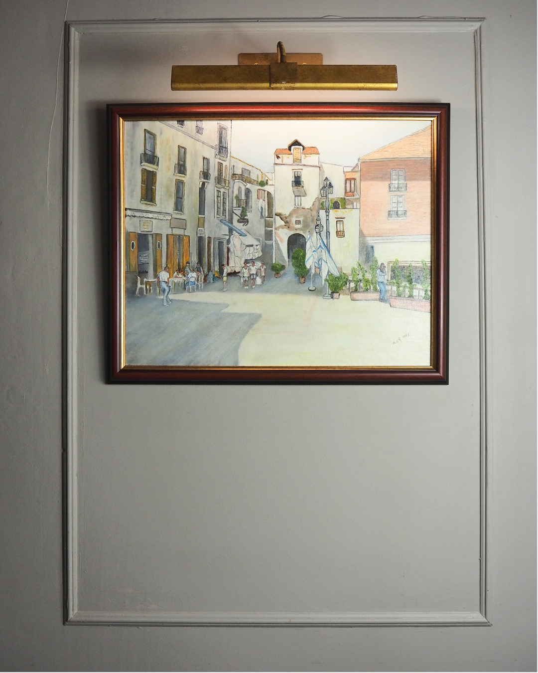 Italy's Living History - Original Oil Painting by N.G. Reynolds