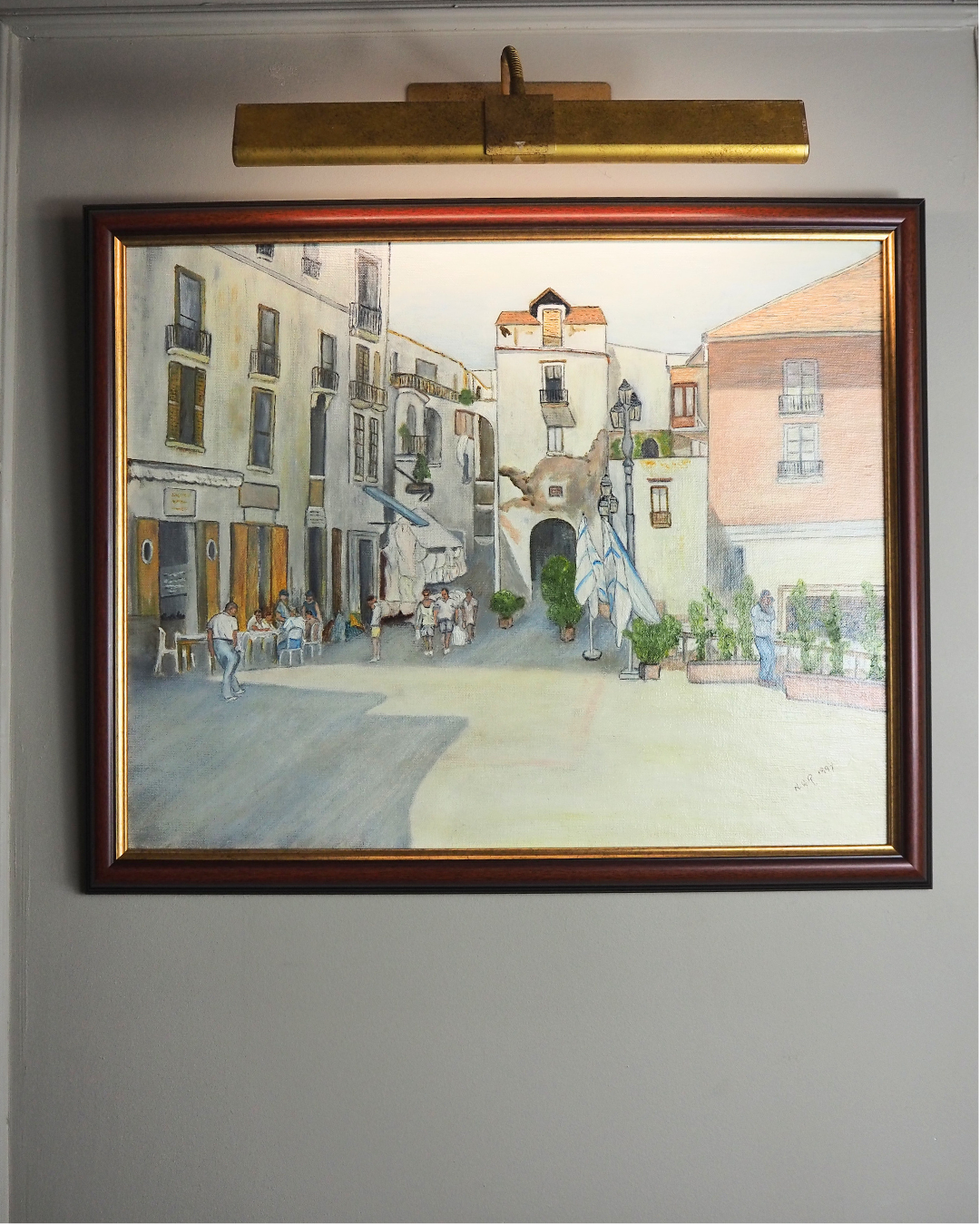 Italy's Living History - Original Oil Painting by N.G. Reynolds