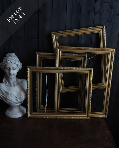 Vintage Mix of Gold Matching Frame Collection– Job lot ( 4 )- Elegant Wall Set