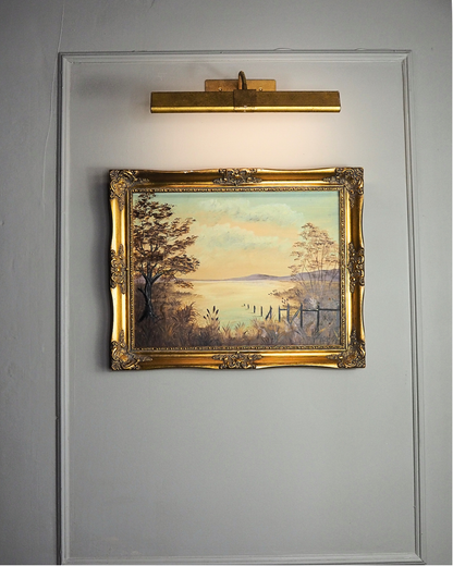 The Lake by M. Lonsdale (1969)-Signed Vintage Oil Painting