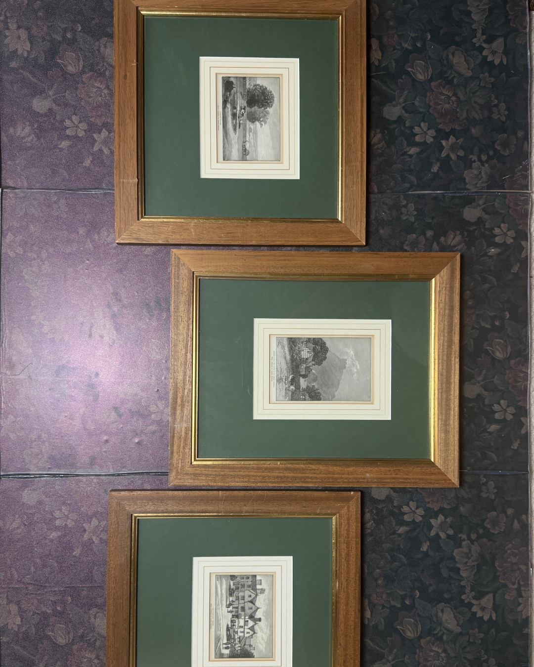 Alfred Rimmer Engravings Framed Oak Prints, Cheshire & Chester Antique Landscape Gallery Wall Set