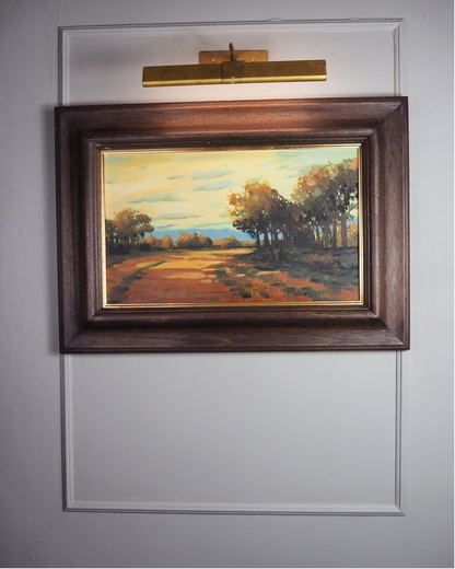 Beneath the Autumn Sunset -Original Nichol Wheatley Landscape Oil Painting