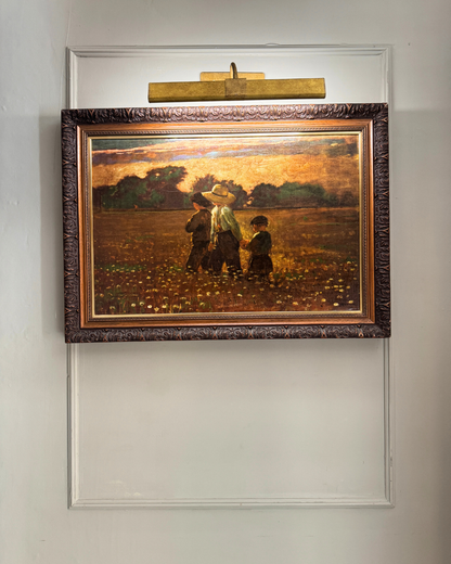 In the Mowing by Winslow Homer – Giclée Art Print in Ornate Heritage Frame