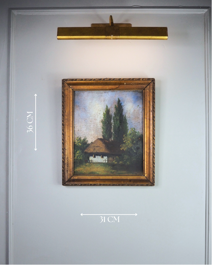 Original Signed Hungarian Oil Painting in Gilt Gold Frame