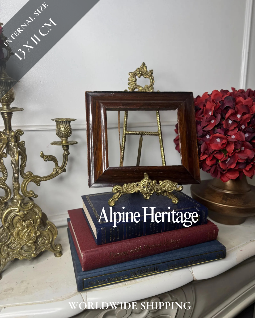 Alpine Heritage – Austrian Hand-Carved Vintage Mini Frame